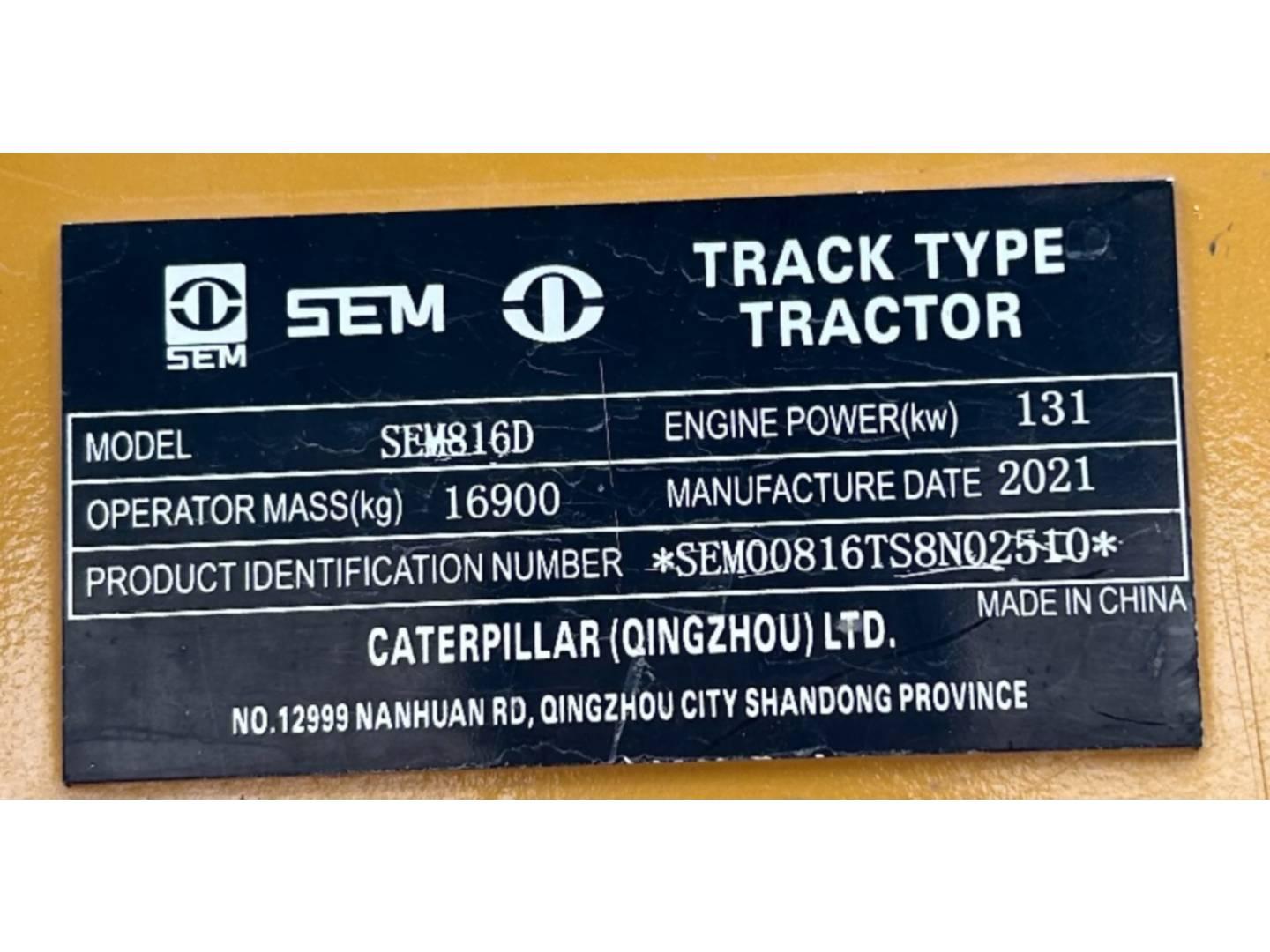 Bulldozers y tractores de cadenas  SEM816D S8N02510 - 6