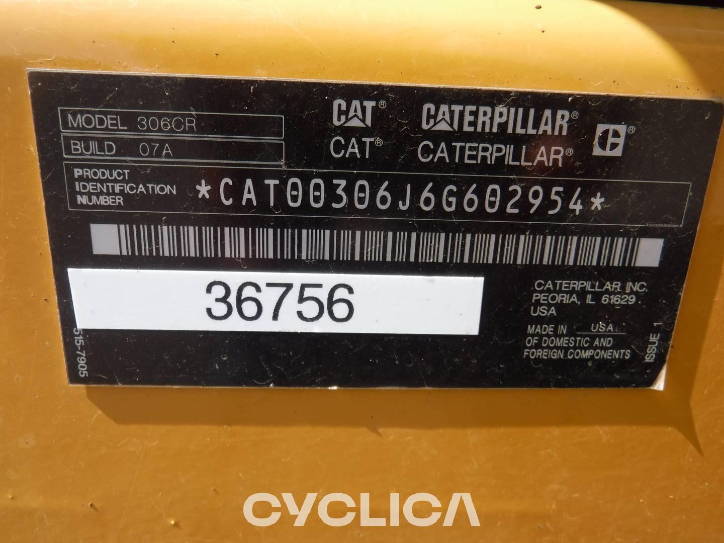 Excavadoras de cadenas  306-07CR 6G602954 - 7