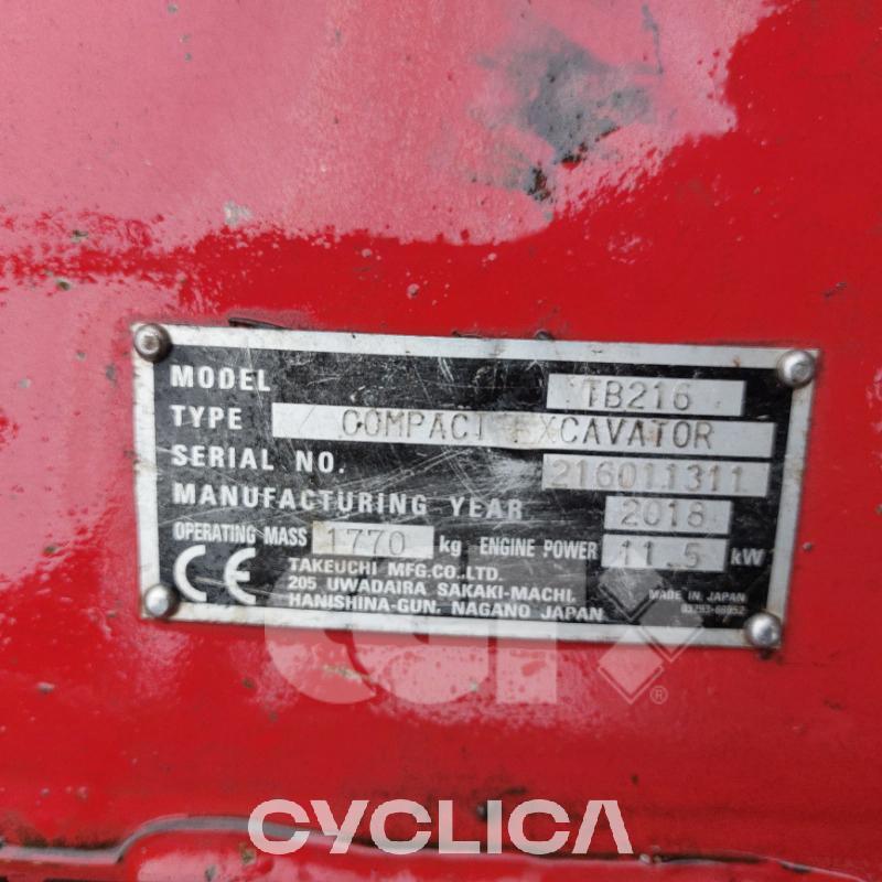 Crawler excavators  TB216 216011311 - 11